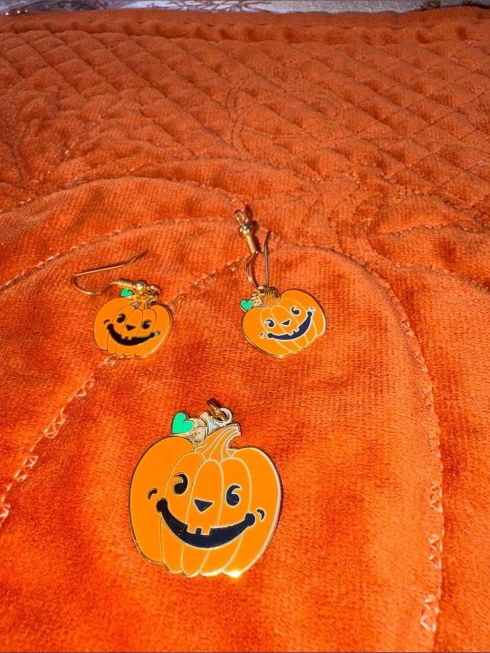 Pumpkin Jewelry Set Orange